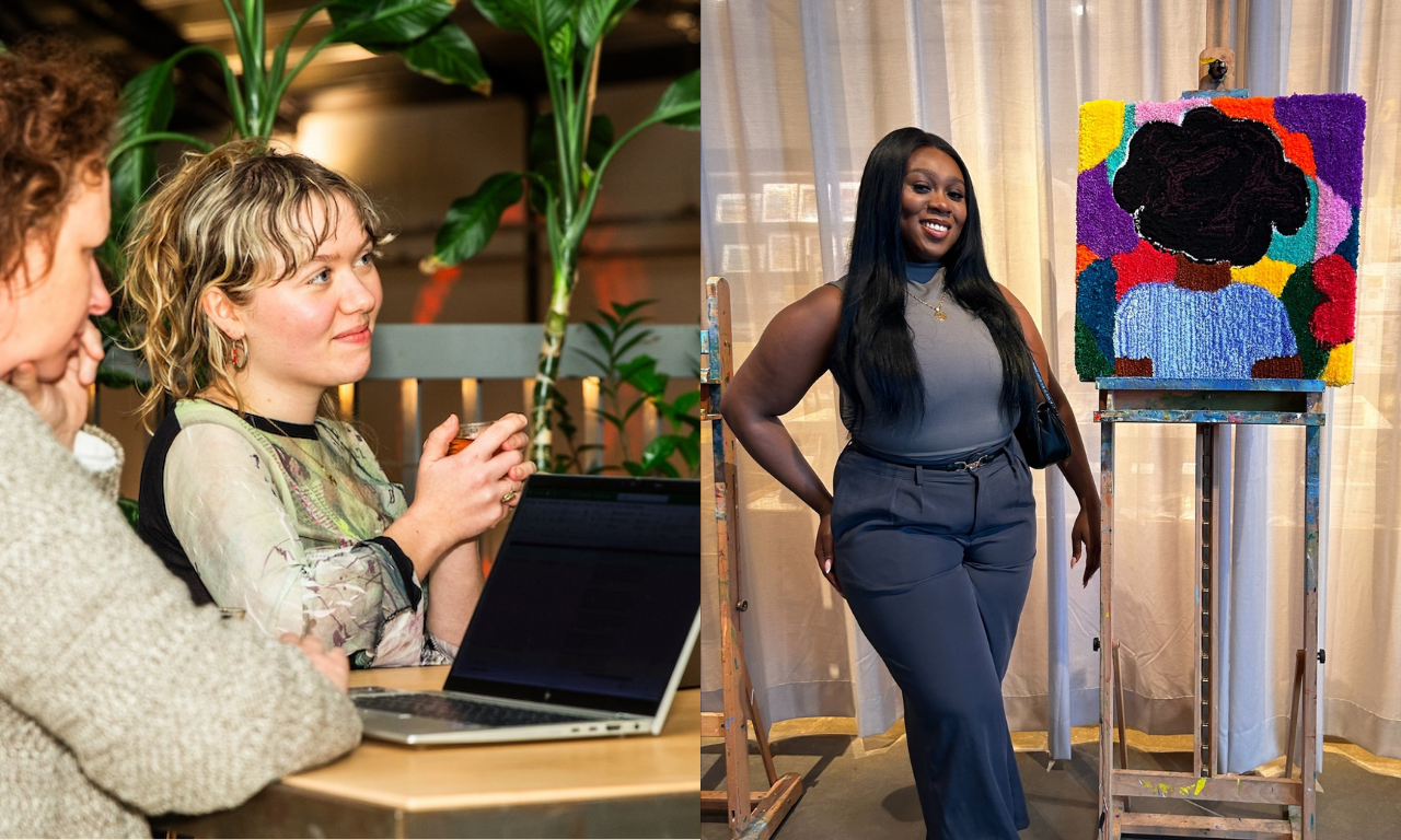 Pam Hermelink (foto: Koosje Koolbergen) en Gabriela Akya