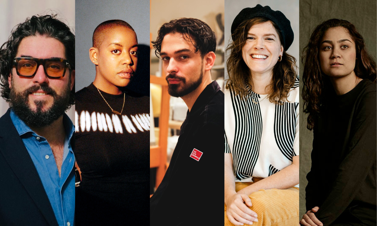 v.l.n.r. Ahmet Polat, Sagid Carter, Roberto Luis Martins, Ewa Scheifes en Soumaya Ahouaoui